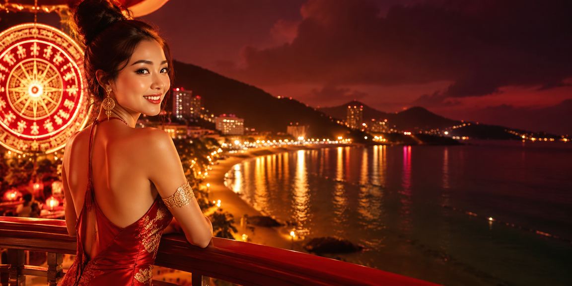 Không gian giải trí sôi động tại khu chợ đêm Côn Đảo về đêm